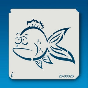 ISTENCILS Goofy fish Graffiti Stencil