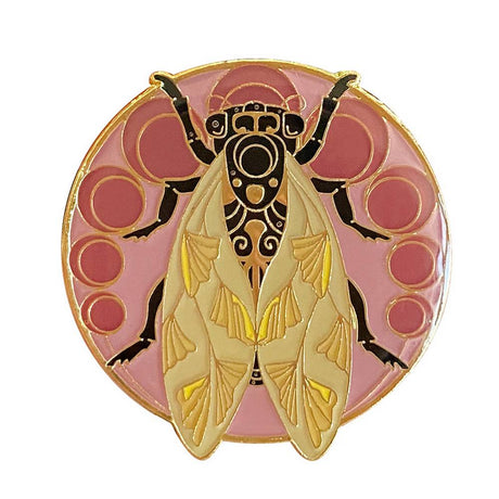 Art Nouveau Cicada Insect Brooch