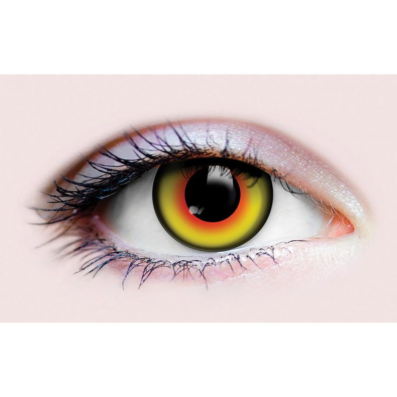 Mad Hatter Contact LENSES - Yellow Orange