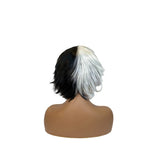 Short Dangan  black and white cosplay wig