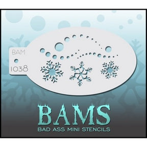 ISTENCILS Snowflakes 1038 Bad Ass Mini Stencil
