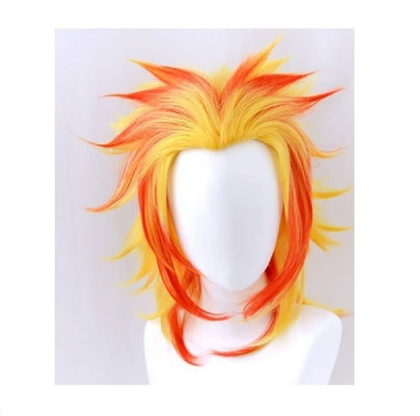 Fire Demon Killer Cosplay Anime Wig