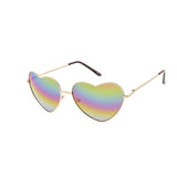 Metal Glasses Heart with Rainbow Mirror - Assorted