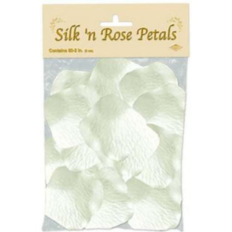 White SILK n ROSE PETALS 2"(60/PKG)