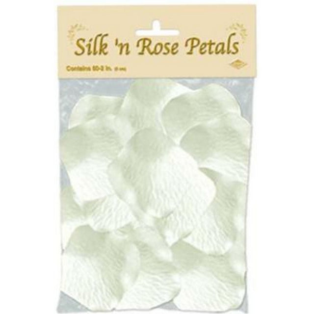 White SILK n ROSE PETALS 2"(60/PKG)