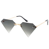 Unisex Metal Medium Diamond Rimless Novelty Frame Assorted