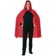 45" Red Hooded CAPE Red