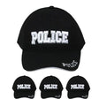 Police Cap Hat - Black