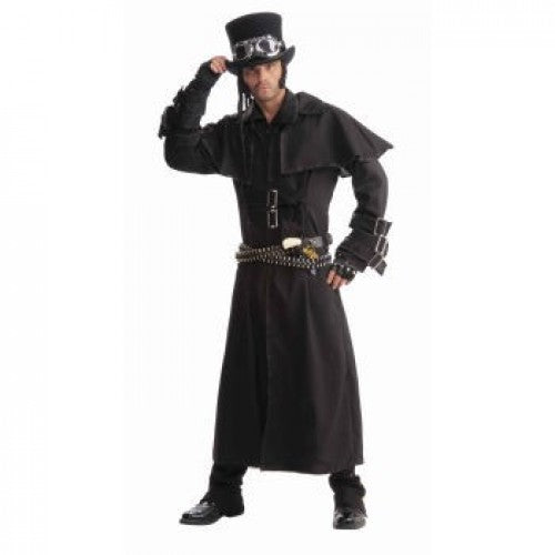 STEAMPUNK DUSTER COAT One Size Black