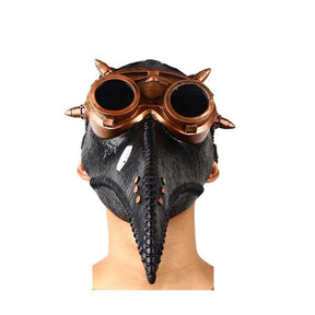 Steampunk Plague Doctor Mask with goggles