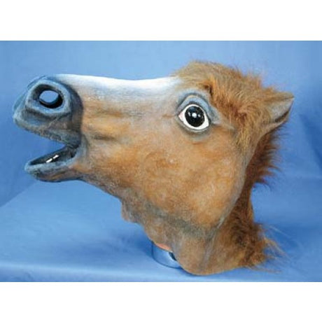Brown HORSE Latex Mask