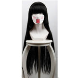 Red school Ko cosplay long Wig - Black