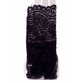 Steampunk Fingerless Lace Glove- Black