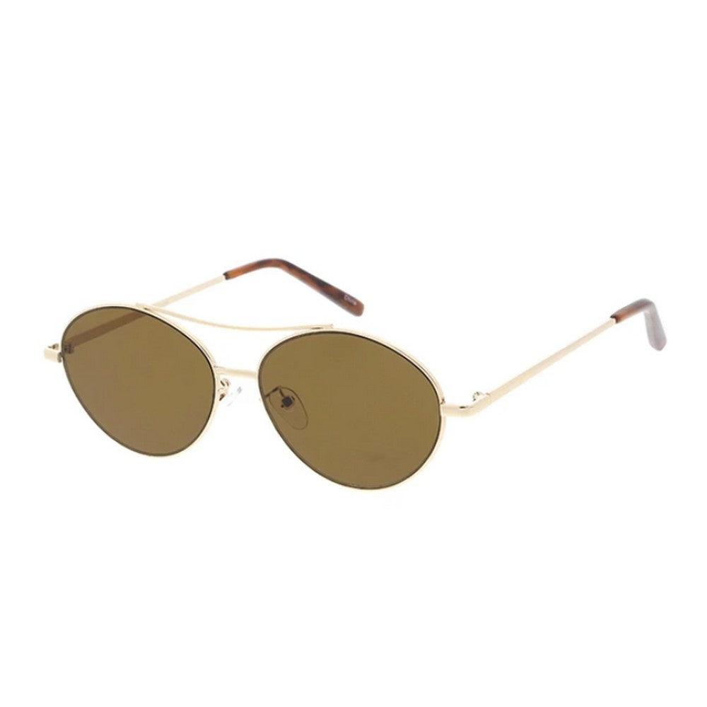 Unisex Metal Medium Oval Frame Glasses