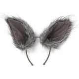 Deluxe Oversized Wolf Ears - Grey
