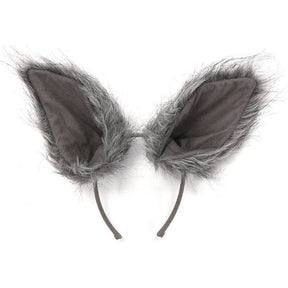 Deluxe Oversized Wolf Ears - Grey