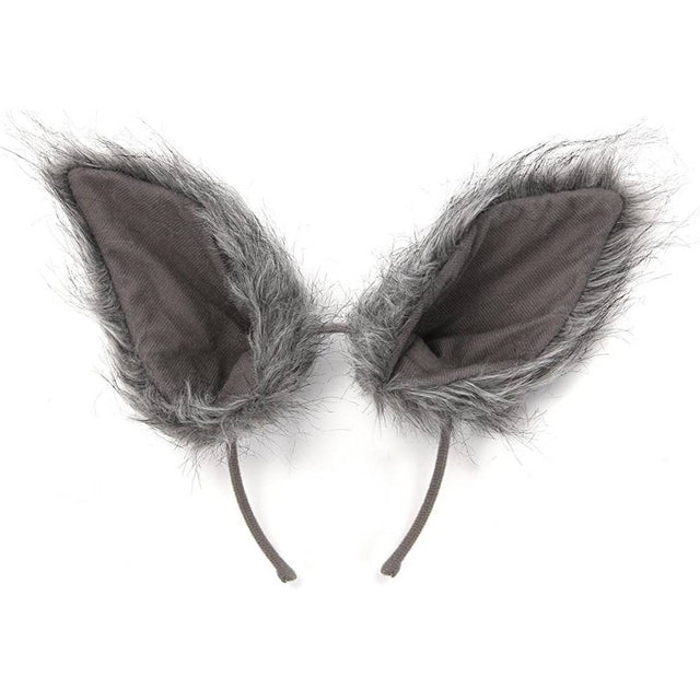Deluxe Oversized Wolf Ears - Grey