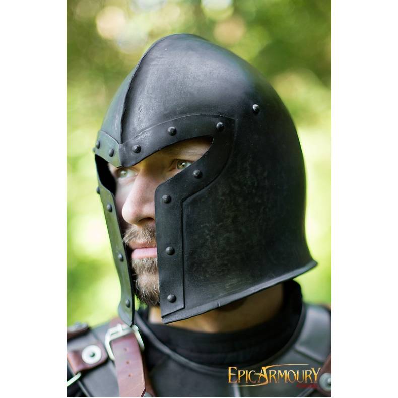 Barbuta Helmet, Dark - Medium