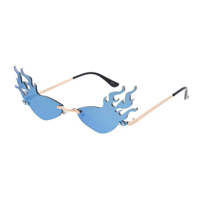Unisex Metal Small Flaming Lens glasses - Assorted