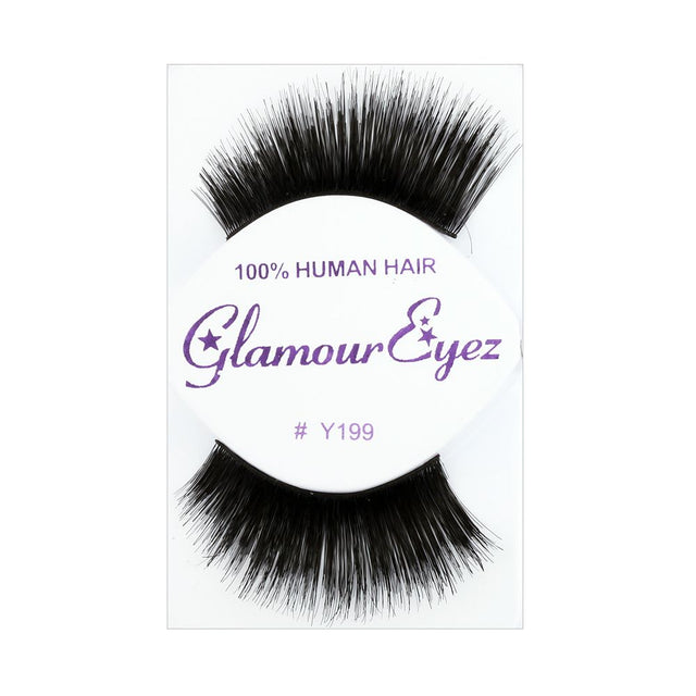 Glamour Eyelashes Black Y199- Black