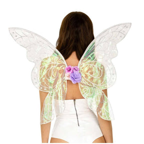 Glitter Fairy Wings with Flowers