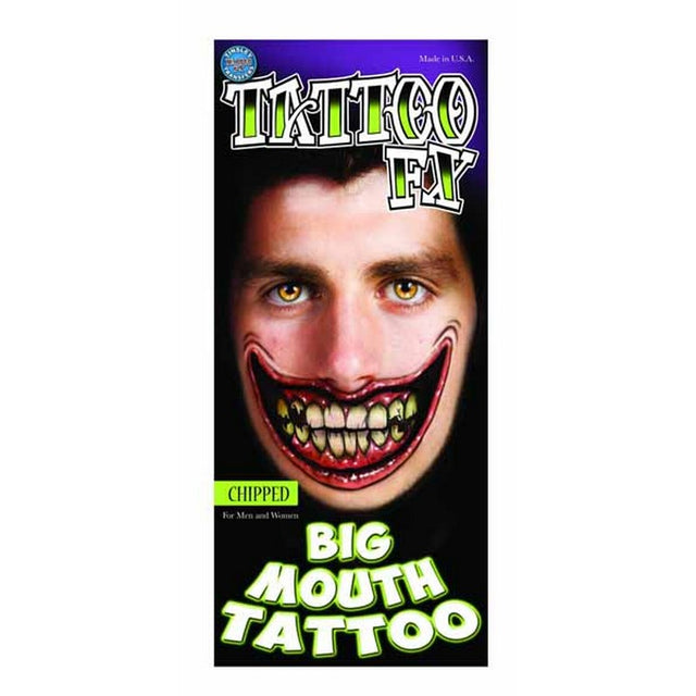 Chipped Big Mouth TATTOO BM-305