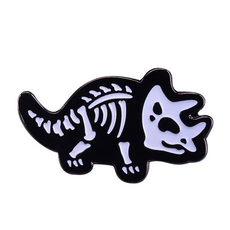 Horned dinosaur dragon pin