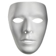 Blank Male plastic plain Mask - White