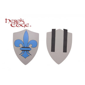 Foam Crusader Grey Shield, Fleur De Lys 14.75"x 20.25"