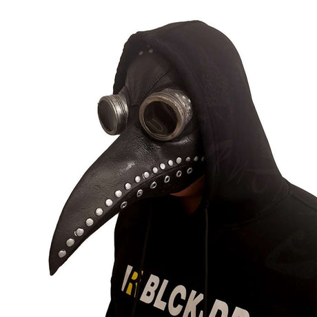 Steampunk Plague Doctor Mask - Black