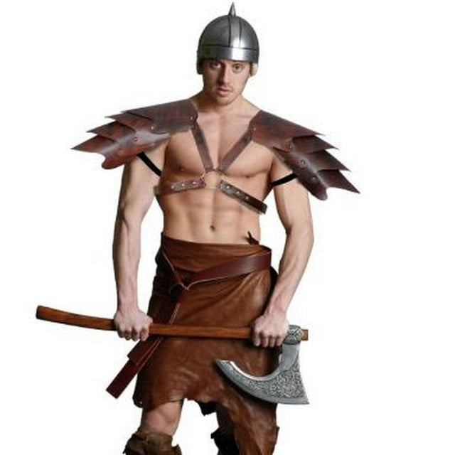 Shoulder Armor Leatherlike - Brown