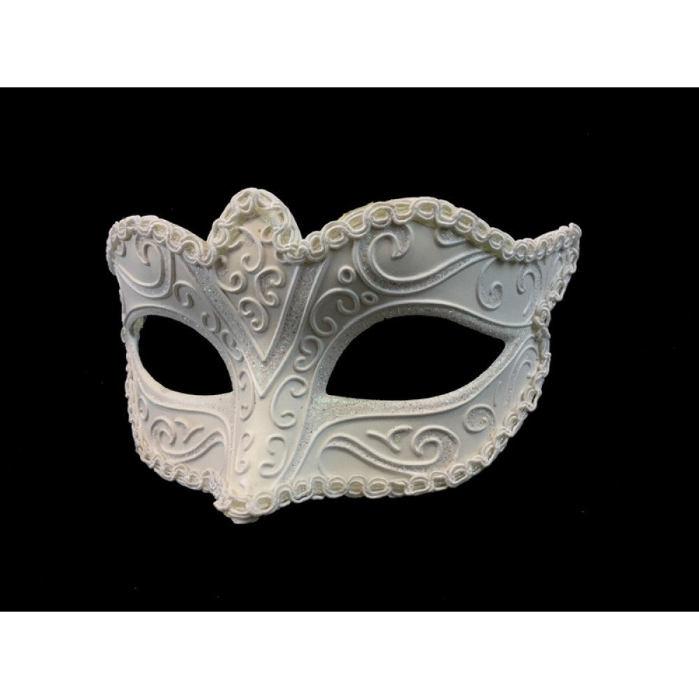 Venetian mask 44 White