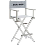 Kryolan aluminum Make-up Chair - Silver