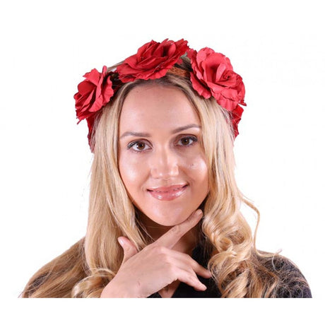 Red Roses headband