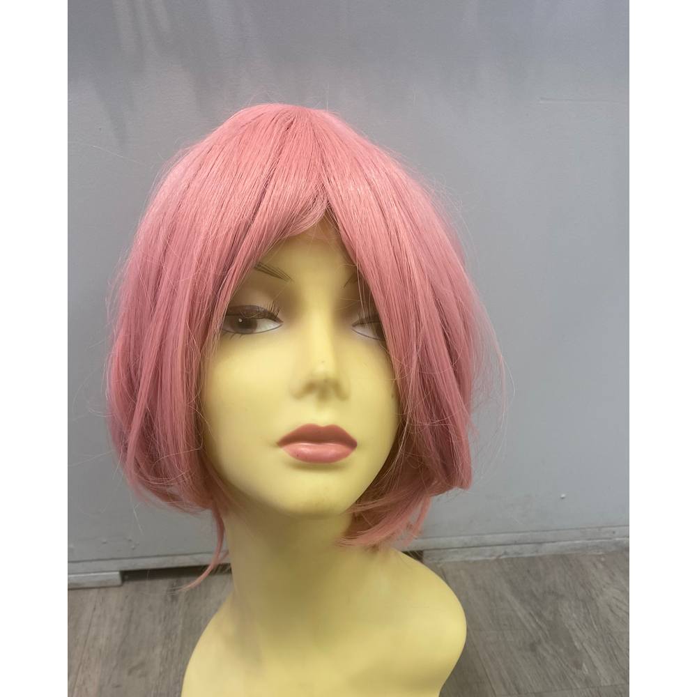 Pink curly lolita wig