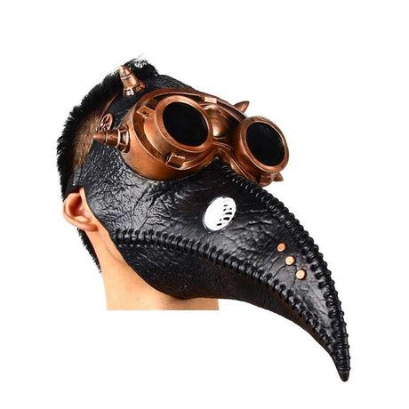 Steampunk Plague Doctor Mask with goggles