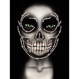 Glow in the dark Skull face jewels