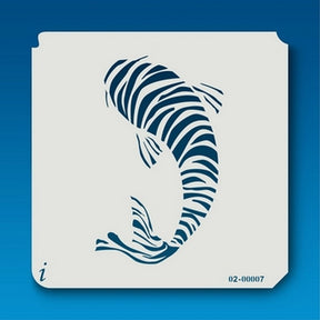 ISTENCILS Striped Fish Stencil