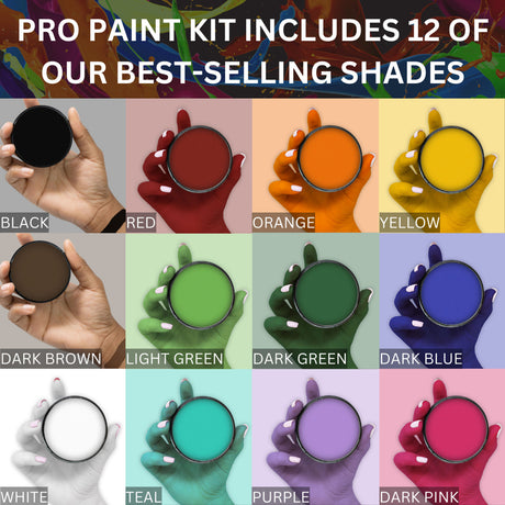 MEHRON Paradise AQ Pro-Palette A -12 colors