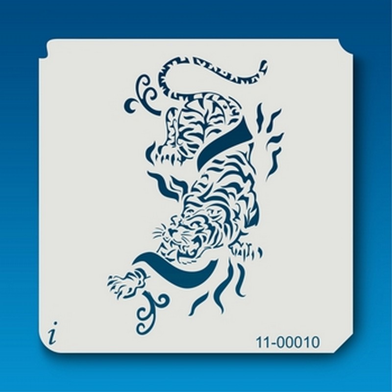ISTENCILS Tiger Ribbon Stencil