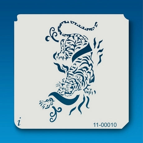 ISTENCILS Tiger Ribbon Stencil