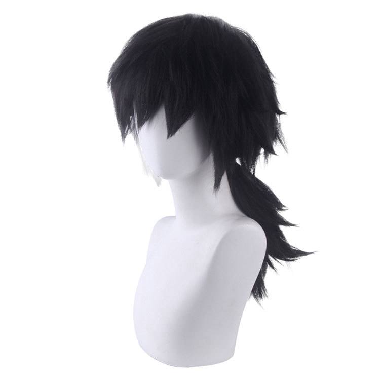 Water Demon killer cosplay two colours Wig - Black