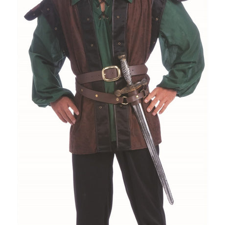 Medieval Double Wrap Belt/Scabard Brown