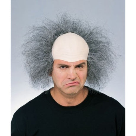 BALD Old Man HEADPIECE Wig - Grey