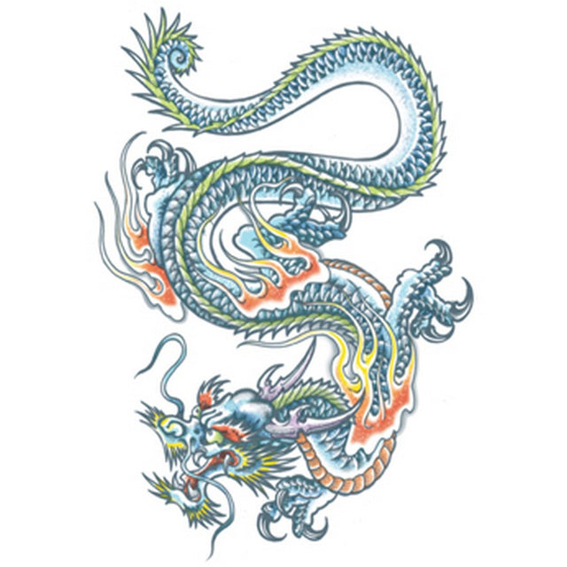 Tinsley XL Dragon Temporary Tattoo