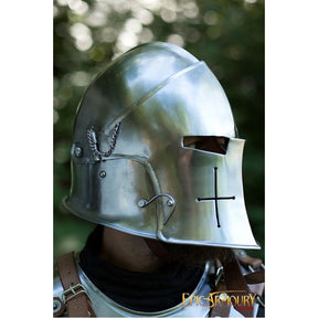 Visored Barbuta helmet - Barbute - Large