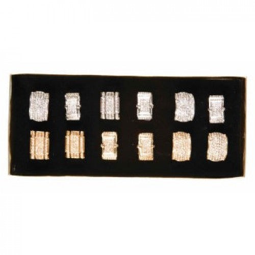 HIP-HOP Gold/Silver RING - Unit, assorted