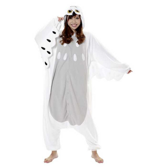 SNOWY white OWL Kigurumi onesie- adult