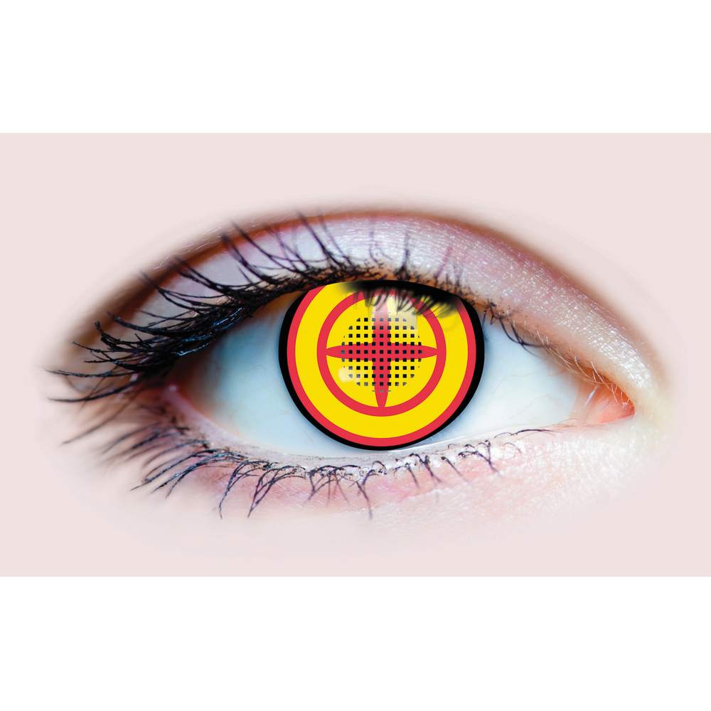 Evil Power Cosplay Contact Lenses- Red & Yellow