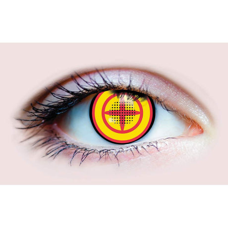 Evil Power Cosplay Contact Lenses- Red & Yellow